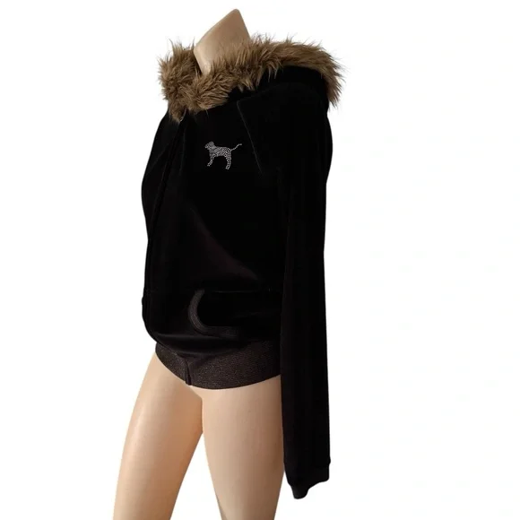 Victoria’s Secret Collegiate Collection I Love Bama Faux Fur Hoodie - Picture 6 of 14